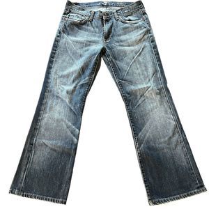 7 For All Mankind Jeans Womens 30 Blue Denim BootCut Western Casual Pants